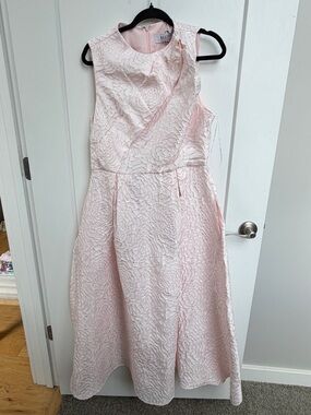 Elliatt Deanna Rose Jacquard Textured Pink Sleeveless Party Dress